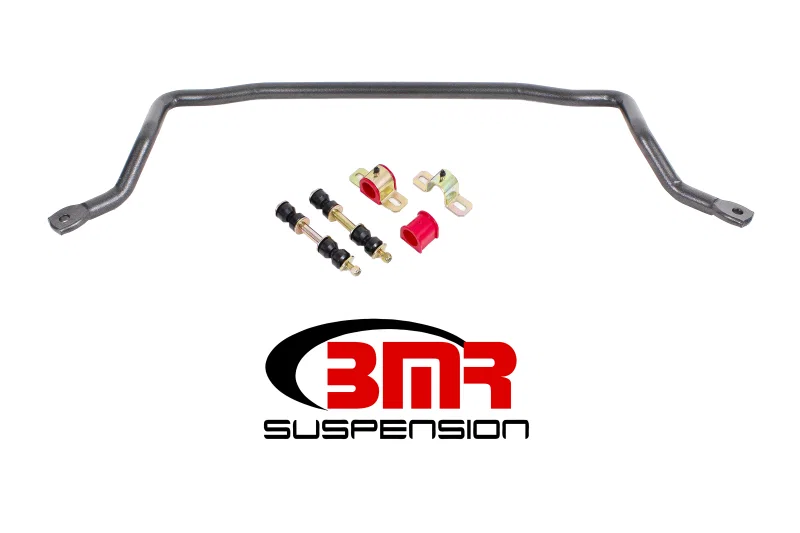BMR Suspension SB020H, 78-87 G-Body Front Solid 1.25in Sway Bar Kit w/ Bushings - Black Hammertone