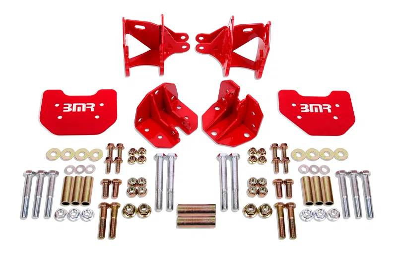 BMR Suspension CCK743R, 79-04 Mustang Rear Coilover Conversion Kit w/ Control Arm Bracket - Red