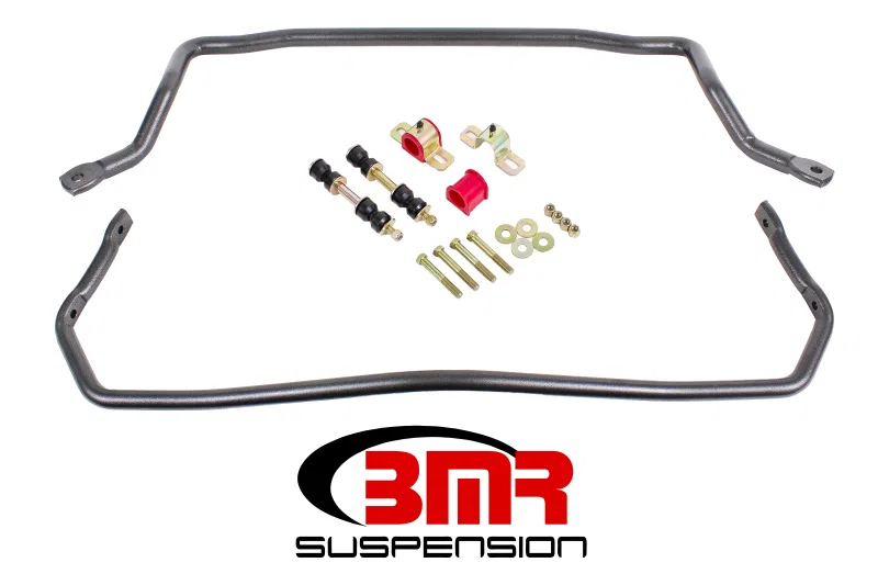 BMR Suspension SB031H, 78-87 G-Body Front & Rear Sway Bar Kit w/ Bushings - Black Hammertone