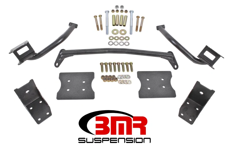 BMR Suspension TBR004H, 79-04 Fox Mustang Torque Box Reinforcement Plate Kit(TBR005H And TBR003H) - Black Hammertone
