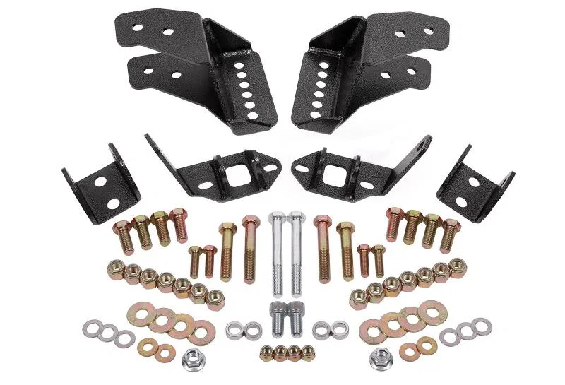 BMR Suspension CCK462H, 78-87 G-Body Coilover Conversion Kit Rear Adjustable Shock Mount Without CAB - Black Hammertone