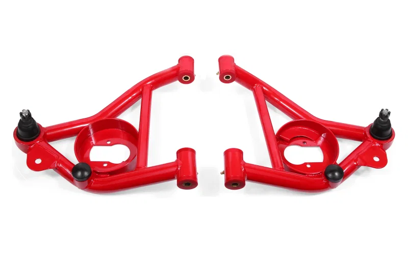 BMR Suspension AA011R, 78-87 G-Body Non-Adj. Lower A-Arms (Polyurethane) - Red