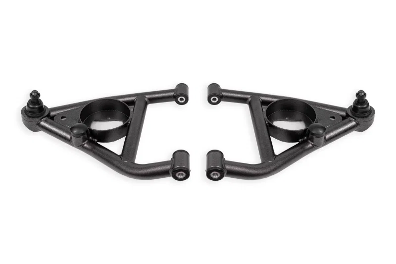 BMR Suspension AAL311H, 68-74 Chevrolet Nova w/ Bump Stops Lower A-Arms w/ STD. Ball Joint (Delrin) - Black Hammertone