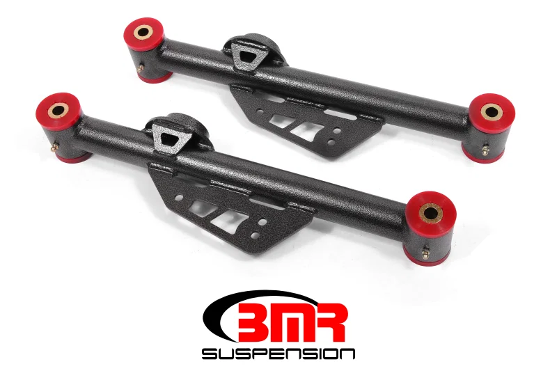BMR Suspension TCA015H, 99-04 Mustang Non-Adj. Lower Control Arms (Polyurethane) - Black Hammertone