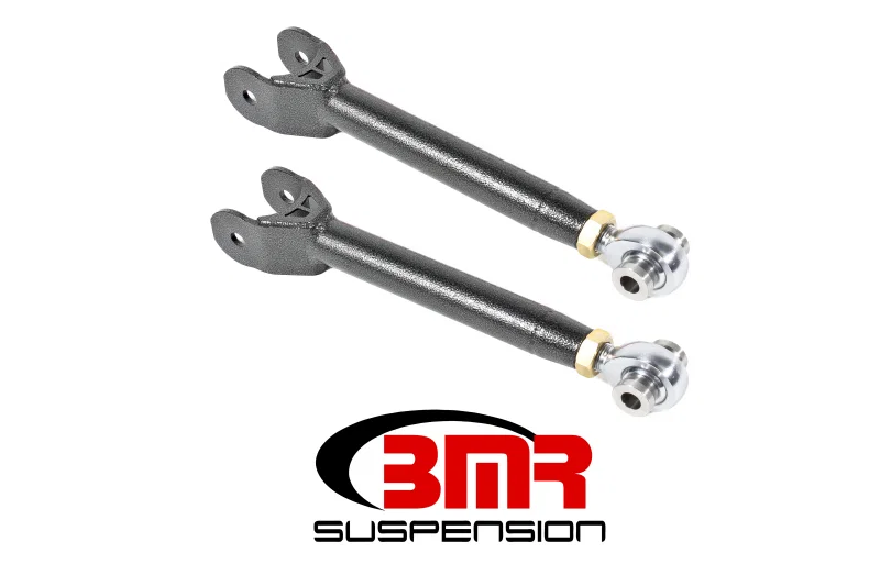 BMR Suspension UTCA059H, 16-17 6th Gen Camaro Upper Trailing Arms w/ Single Adj. Rod Ends - Black Hammertone