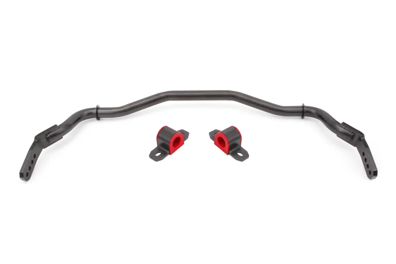 BMR Suspension SB764H, 15-22 S550 Mustang Sway Bar Kit Front Hollow 38mm 3-Hole Adjustable Black Hammertone