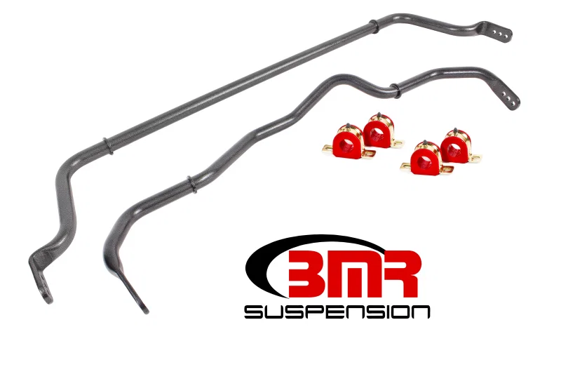 BMR Suspension SB052H, 16-18 Chevy Camaro Sway Bar Kit w/ Bushings - Black Hammertone