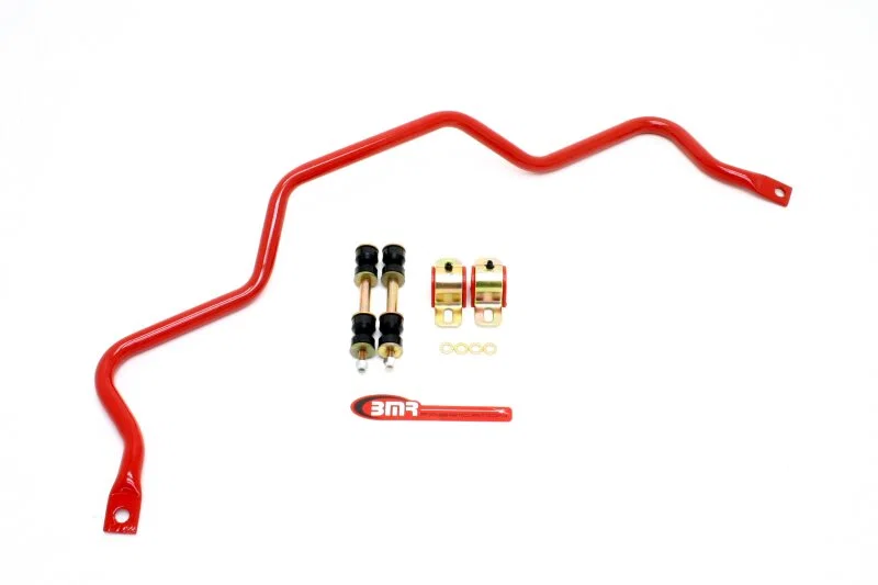 BMR Suspension SB003R, 82-02 3rd Gen F-Body Rear Hollow 25mm Sway Bar Kit w/ Bushings - Red