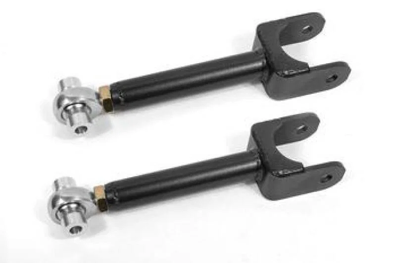 BMR Suspension UCA461H, 78-87 G-Body Upper Control Arms DOM Single Adj Rod Ends - Black Hammertone