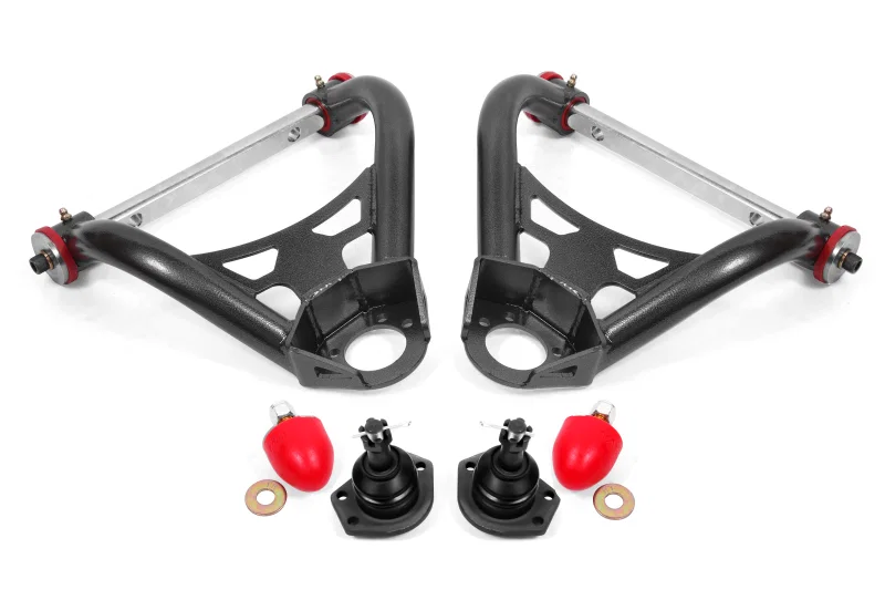 BMR Suspension AA017H, 64-72 A-Body Upper Non-Adj. A-Arms w/ Stock Spindles (Polyurethane) - Black Hammertone