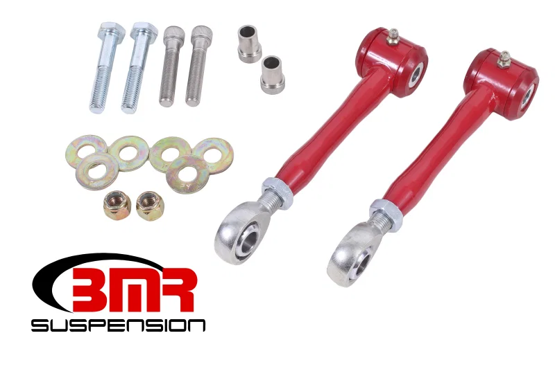 BMR Suspension ELK017R, 16-17 6th Gen Camaro Rear Sway Bar End Link Kit - Red