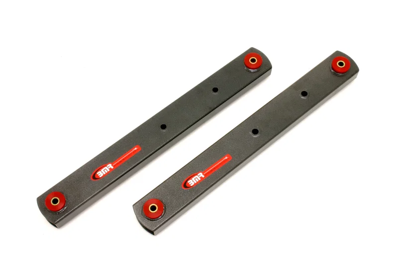 BMR Suspension BCA005H, 64-72 A-Body Non-Adj. Boxed Lower Control Arms (Polyurethane) - Black Hammertone