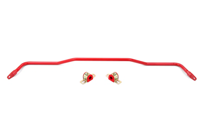 BMR Suspension SB762R, 15-22 S550 Mustang Sway Bar Kit Rear Hollow 22mm Non-Adjustable Red