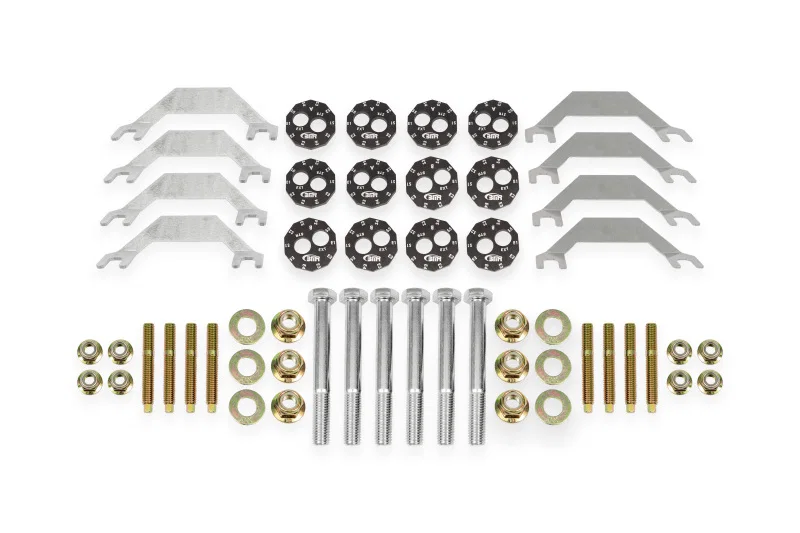 BMR Suspension WAK550, 97-04 Chevrolet Corvette C5 Upper & Lower Control Arms Camber Bolt & Stud Kit - Bare