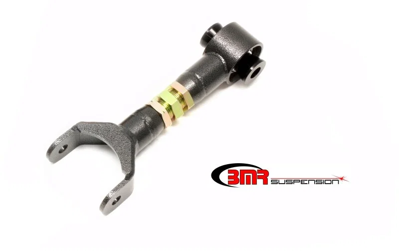 BMR Suspension UTCA033H, 11-14 S197 Mustang Upper Control Arm On-Car Adj. w/ Spherical Bearings - Black Hammertone
