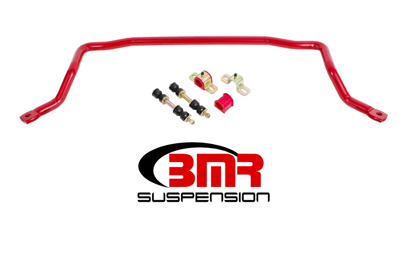 BMR Suspension SB020R, 78-87 G-Body Front Solid 1.25in Sway Bar Kit w/ Bushings - Red