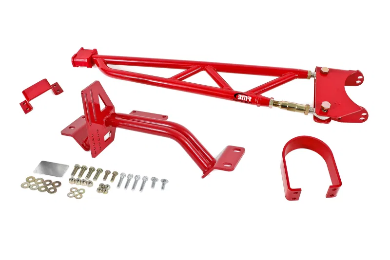 BMR Suspension TA012R, 93-02 F-Body w/ DSL Torque Arm Tunnel Mount (For Long Tube Headers) - Red