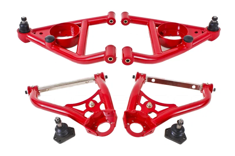 BMR Suspension AA029R, 67-69 1st Gen F-Body Upper And Lower A-Arm Kit - Red