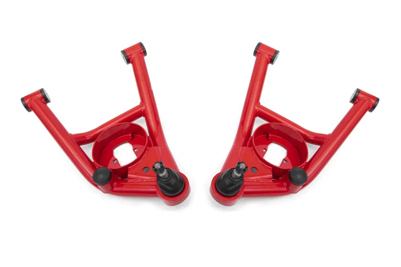 BMR Suspension AAL401R, 64-72 A-Body Non-Adj Lower A-Arms - Red
