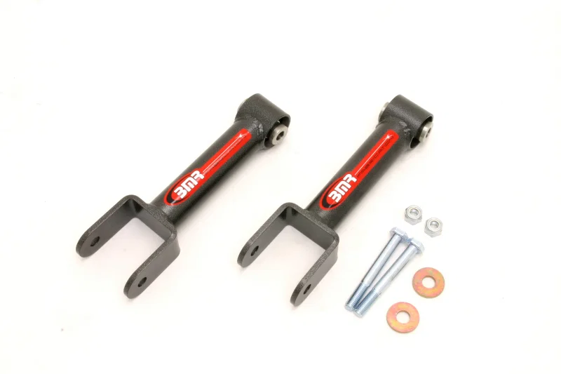 BMR Suspension UTCA013H, 79-04 Fox Mustang Upper Control Arm Non-Adj. w/ Spherical Bearings - Black Hammertone