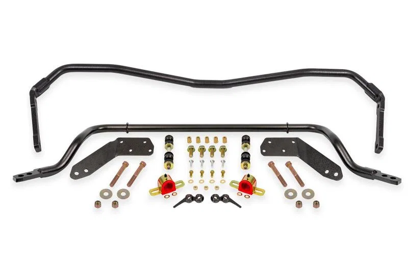 BMR Suspension SB460H, 78-87 G-Body Front/Rear Hollow 32mm/25mm Sway Bar Kit w/ Bushings - Black Hammertone