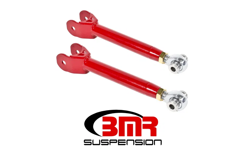 BMR Suspension UTCA059R, 16-17 6th Gen Camaro Upper Trailing Arms w/ Single Adj. Rod Ends - Red