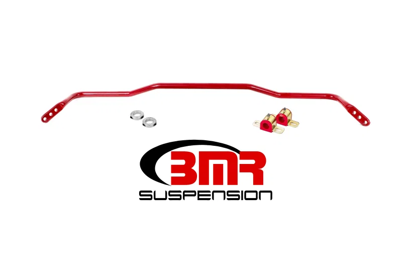 BMR Suspension SB045R, 15-17 S550 Mustang Rear Hollow 25mm 3-Hole Adj. Sway Bar Kit - Red
