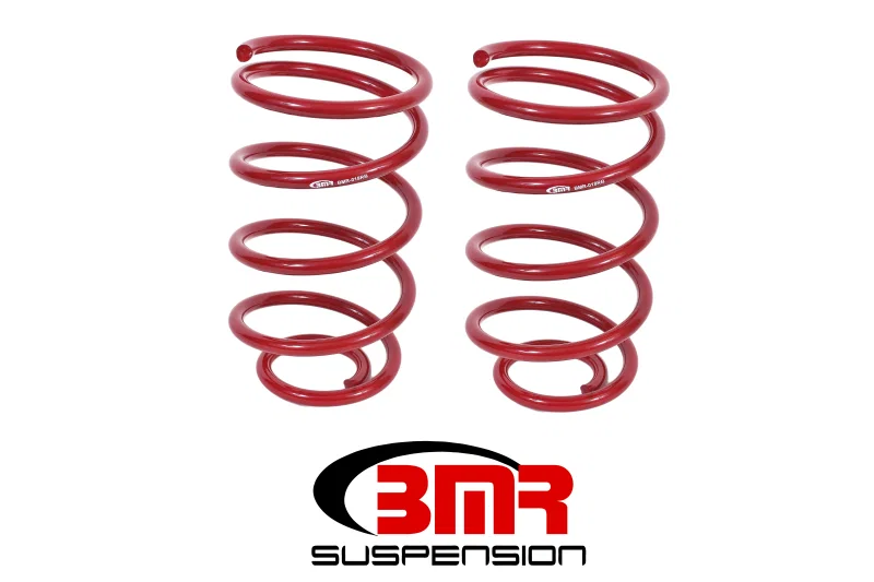 BMR Suspension SP018R, 64-66 A-Body Rear Lowering Springs - Red