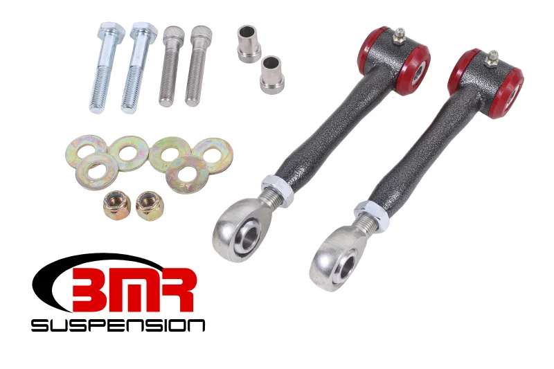 BMR Suspension ELK017H, 16-17 6th Gen Camaro Rear Sway Bar End Link Kit - Black Hammertone