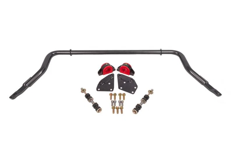 BMR Suspension SB334H, 82-92 Chevrolet Camaro Sway Bar Kit Front Hollow 38mm Adjustable - Black Hammertone
