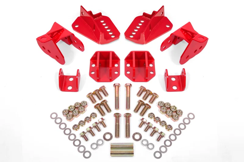 BMR Suspension CCK404R, 64-72 GM A-Body Rear Coilover Conversion Kit - Red