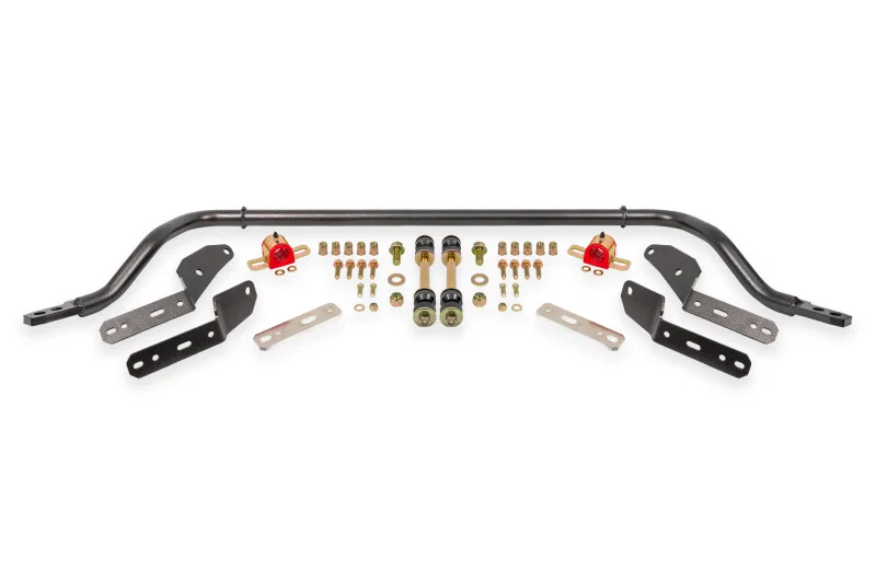 BMR Suspension SB401H, 64-67 GM A-Body 1.25in Hollow 2-Hole Adjustable Front Sway Bar Kit - Black Hammertone