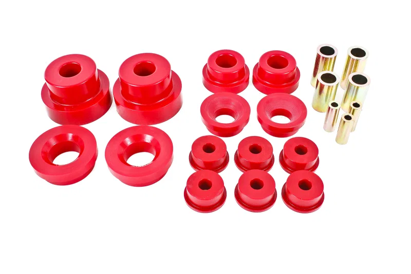 BMR Suspension BK030, 10-15 5th Gen Camaro Pro Version Rear Cradle Bushing Kit (BK024 BK029) - Red