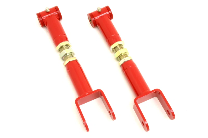 BMR Suspension UTCA011R, 64-67 A-Body Upper Control Arms On-Car Adj. (Polyurethane) - Red