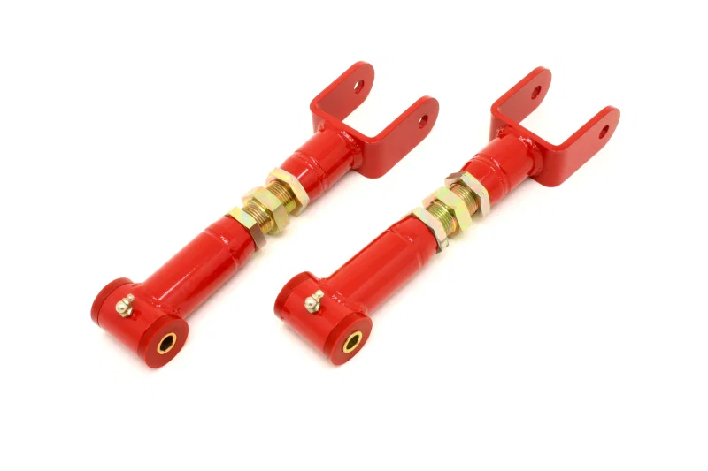 BMR Suspension UTCA007R, 78-87 G-Body Upper Control Arms On-Car Adj. (Polyurethane) - Red