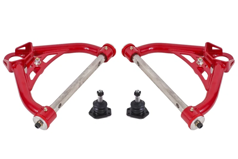 BMR Suspension AA015R, 70-81 2nd Gen F-Body Non-Adj. Upper A-Arms (Polyurethane) - Red