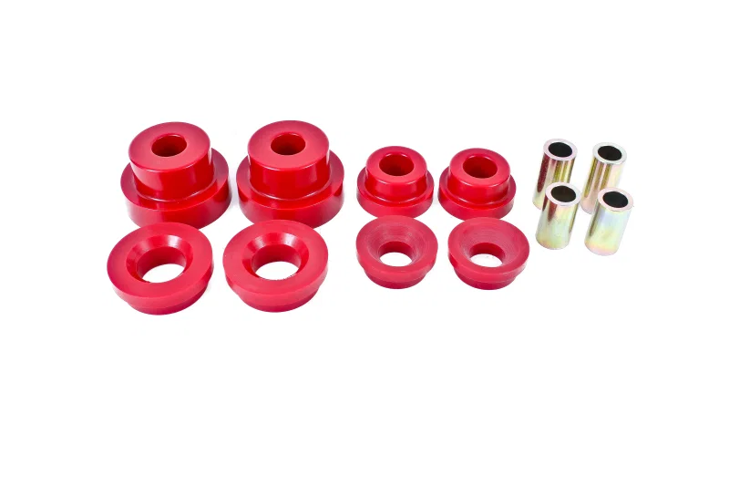 BMR Suspension BK024, 10-15 5th Gen Camaro Rear Cradle Pro Version Full Bushing Kit (Polyurethane) - Red
