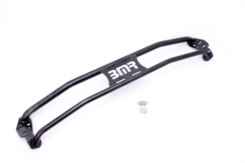BMR Suspension STB017H, 11-15 5th Gen Camaro Front 2-Point Strut Tower Brace - Black Hammertone