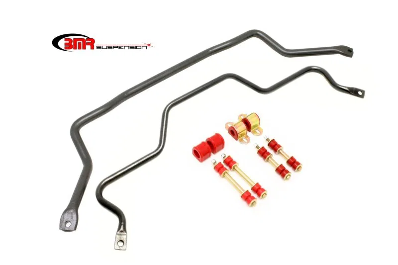 BMR Suspension SB027H, 82-92 Chevrolet Camaro Front & Rear Sway Bar Kit w/ Bushings