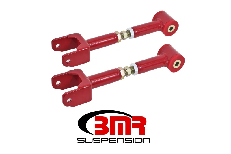 BMR Suspension UTCA043R, 64-67 A-Body Upper Control Arms On-Car Adj. (Polyurethane) - Red