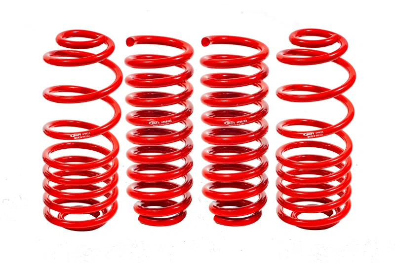 BMR Suspension SP640R, 02-09 Trailblazer Lower Springs Set of 4 2in-3in Drop Red