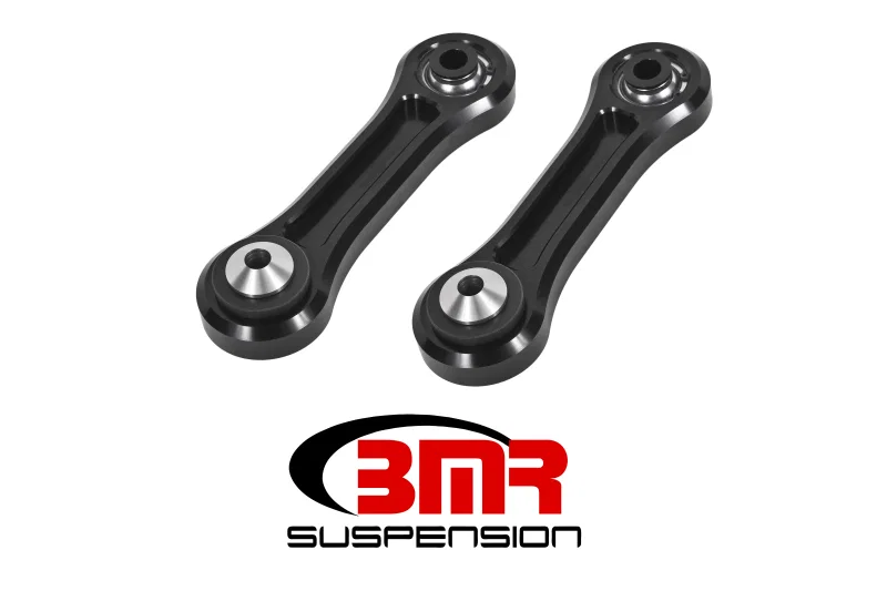 BMR Suspension TCA046, 15-17 S550 Mustang Rear Lower Control Arms Vertical Link (Delrin/Bearing) - Black