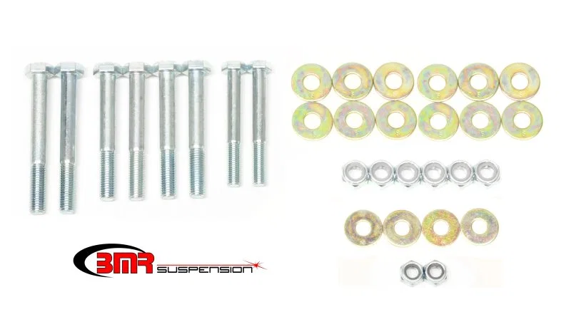 BMR Suspension RH004, 91-96 B-Body Control Arm Hardware Kit Rear Upper And Lower - Zinc plated