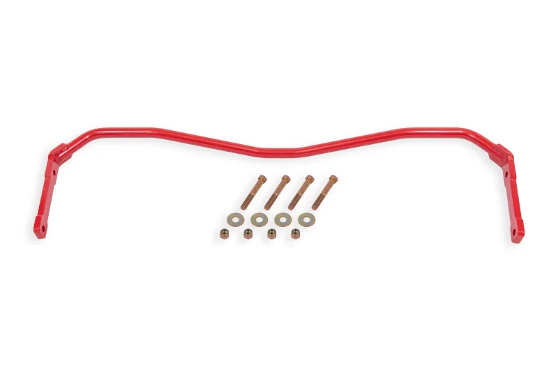 BMR Suspension SB402R, 64-72 GM A-Body 1.00in Hollow Non-Adjustable Rear Sway Bar Kit - Red