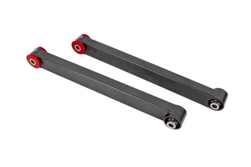 BMR Suspension TCA022H, 05-14 S197 Mustang Non-Adj. Lower Control Arms (Poly/Spherical Combo) - Black Hammertone