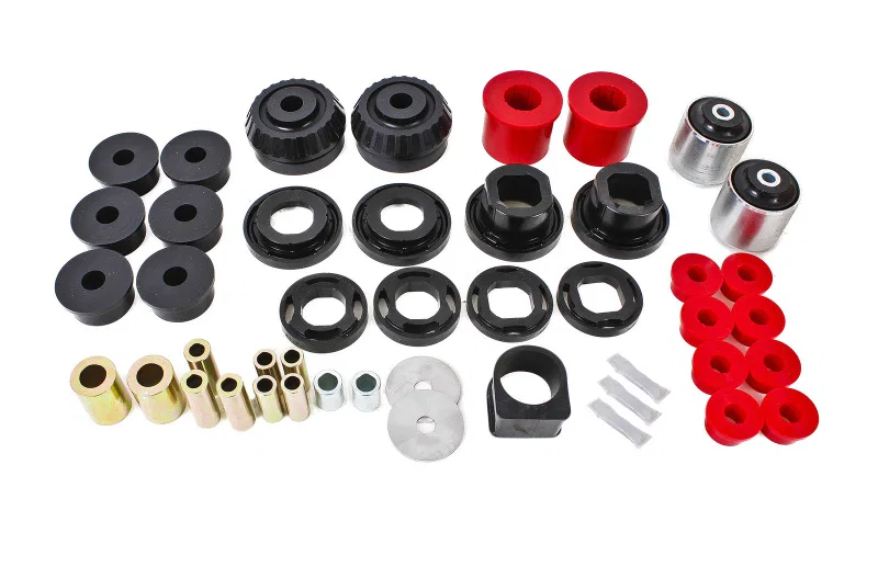 BMR Suspension BK013, 08-09 Pontiac G8 Total Suspension Bushing Kit (BK003 BK007 BK012) - Black/Red