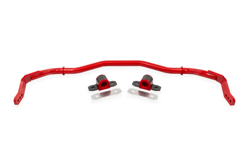 BMR Suspension SB764R, 15-22 S550 Mustang Sway Bar Kit Front Hollow 38mm 3-Hole Adjustable Red