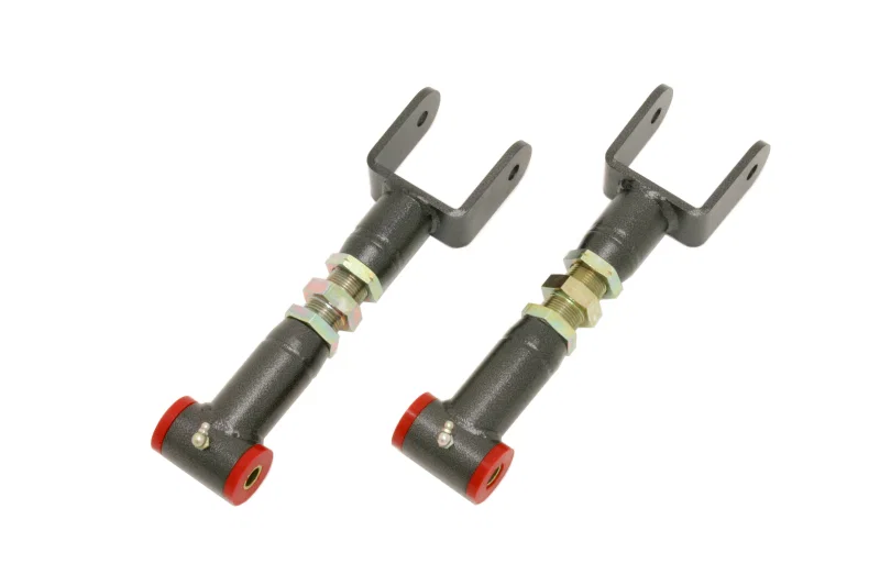 BMR Suspension UTCA002-1H, 91-96 B-Body Upper Control Arms On-Car Adj. STD. Length (Poly) - Black Hammertone for Chevrolet
