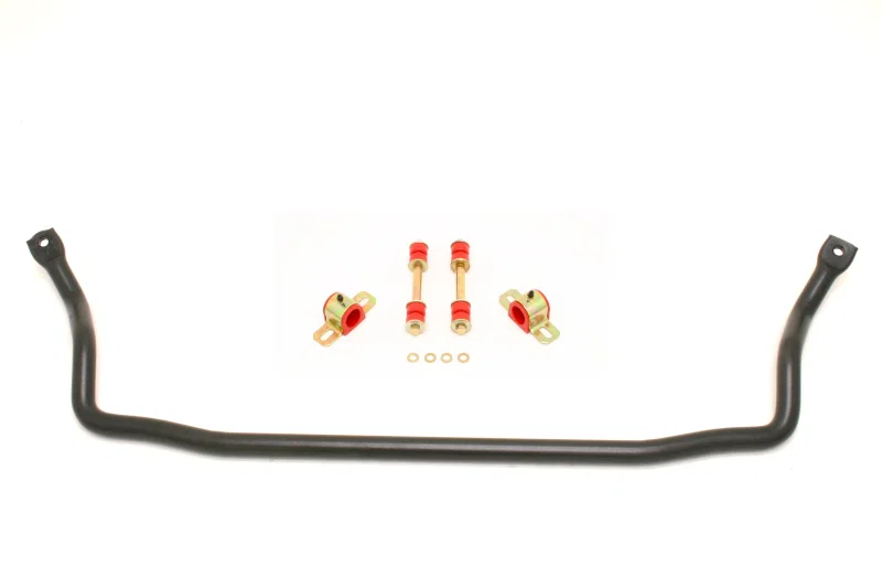BMR Suspension SB008H, 70-81 2nd Gen F-Body Front Solid 1.25in Sway Bar Kit w/ Bushings - Black Hammertone