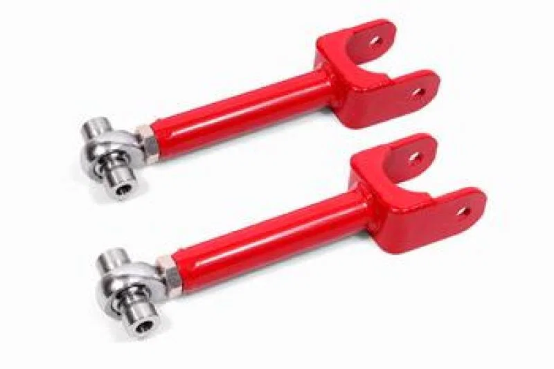 BMR Suspension UCA461R, 78-87 G-Body Upper Control Arms DOM Single Adj Rod Ends - Red